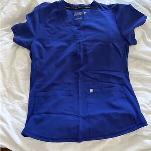 Fabletics Royal Blue Scrub Top